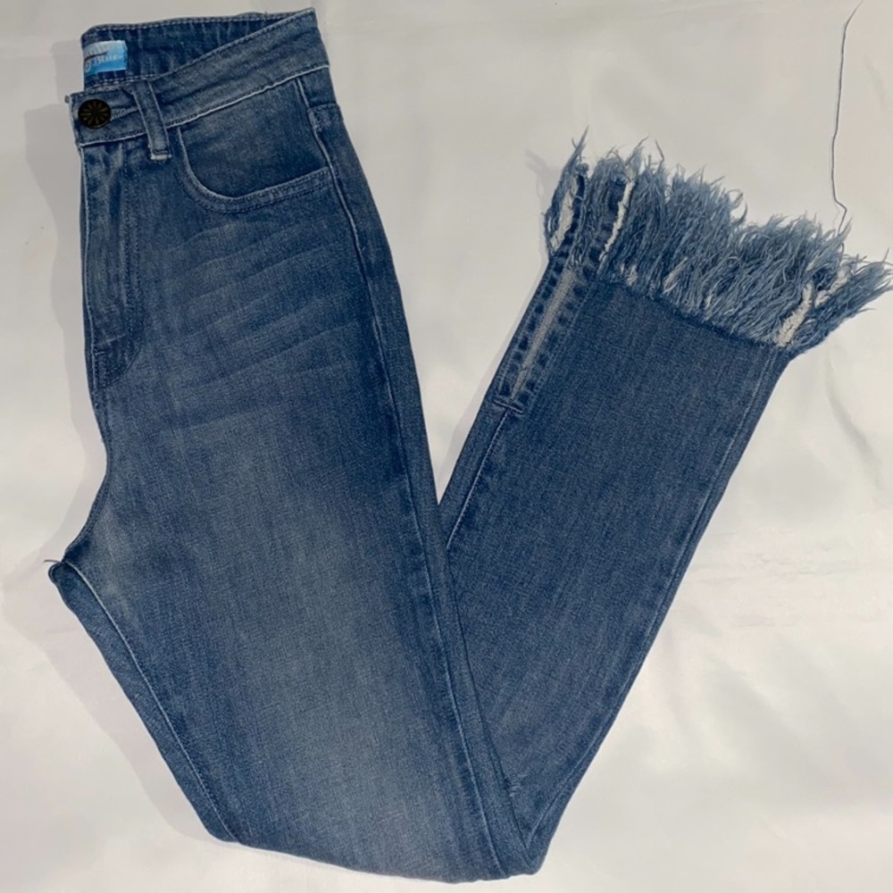 Show Me Your MUMU Brooklyn High Waisted Distressed Frayed Split Hem Jeans